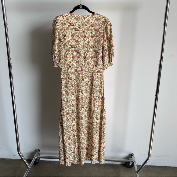 New Rhode Sienna Floral V-Neck Midi Dress in Palais Petal Sz 4 - Picture 8 of 15